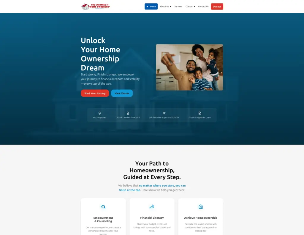 YCMIHOC website with automated class registration and payment system